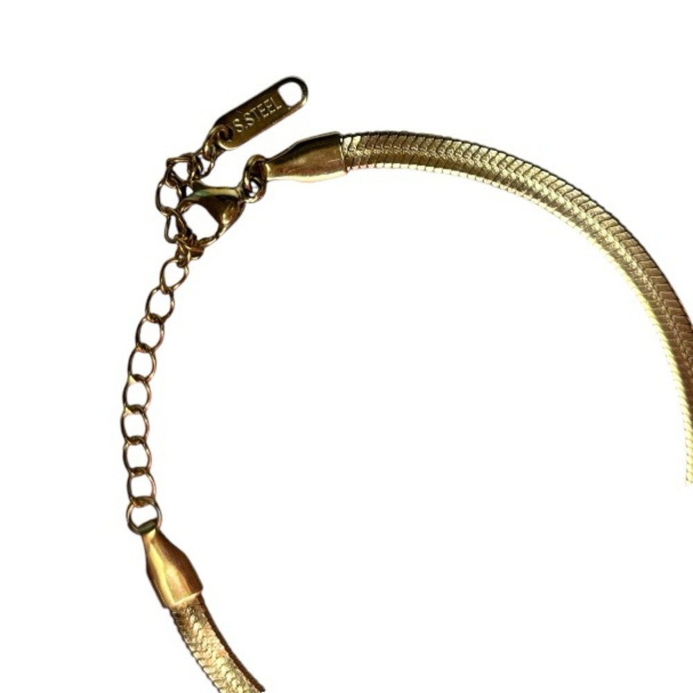 Gold Stainless Steel Bracelet - Picture 2 of 2